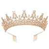 Grand crown bride headwear, 18-year-old princess coming-of-age ceremony birthday performance crown wedding gauze hair accessory crown Item Picture